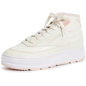 Reebok Women's Cream and Pink Sneakers